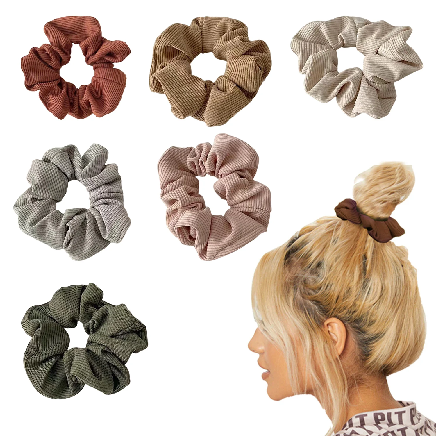6Pcs/Set 2023 New Solid Corduroy Stripe Hair Scrunchie Elastic Hair Bands Korean Hair Accessories For Girls Ponytail Headwear
6Pcs/Set 2023 New Solid Corduroy Stripe Hair Scrunchie Elastic Hair Bands Korean Hair Accessories For Girls Ponytail Headwear