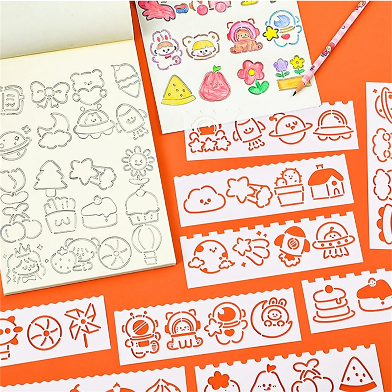 4pcs/Set Cartoon Multifunctional Hollow Ruler Painting Drawing Template Curve Pattern Ruler Montessori Kids Toy DIY Diary Gadget
4pcs/Set Cartoon Multifunctional Hollow Ruler Painting Drawing Template Curve Pattern Ruler Montessori Kids Toy DIY Diary Gadget