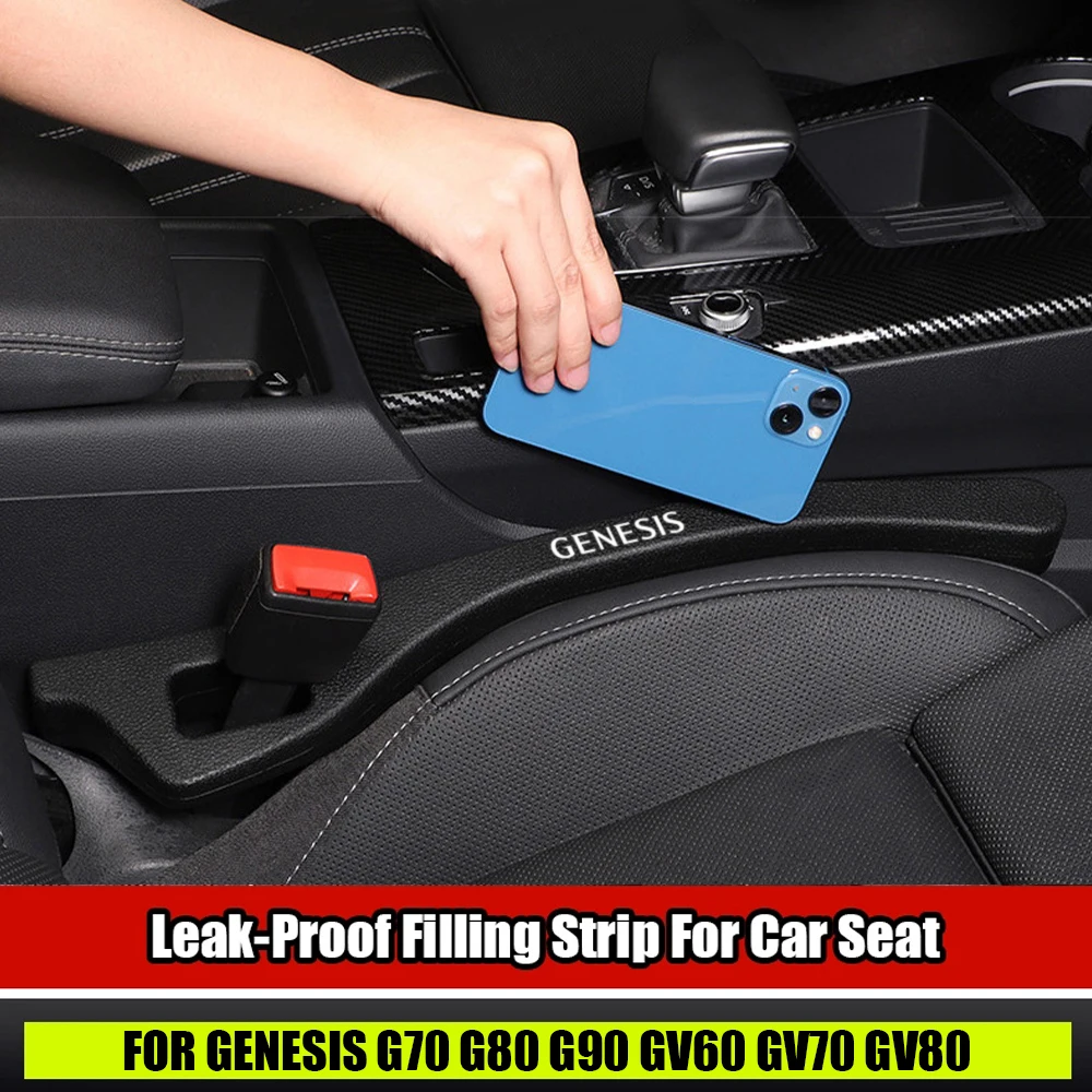 2PCS Car Seat Pad Leakproof Gap Fillers Leather Decorations For Genesis G70 G80 G90 GV60 GV70 GV80 Logo Auto Interior Products
2PCS Car Seat Pad Leakproof Gap Fillers Leather Decorations For Genesis G70 G80 G90 GV60 GV70 GV80 Logo Auto Interior Products