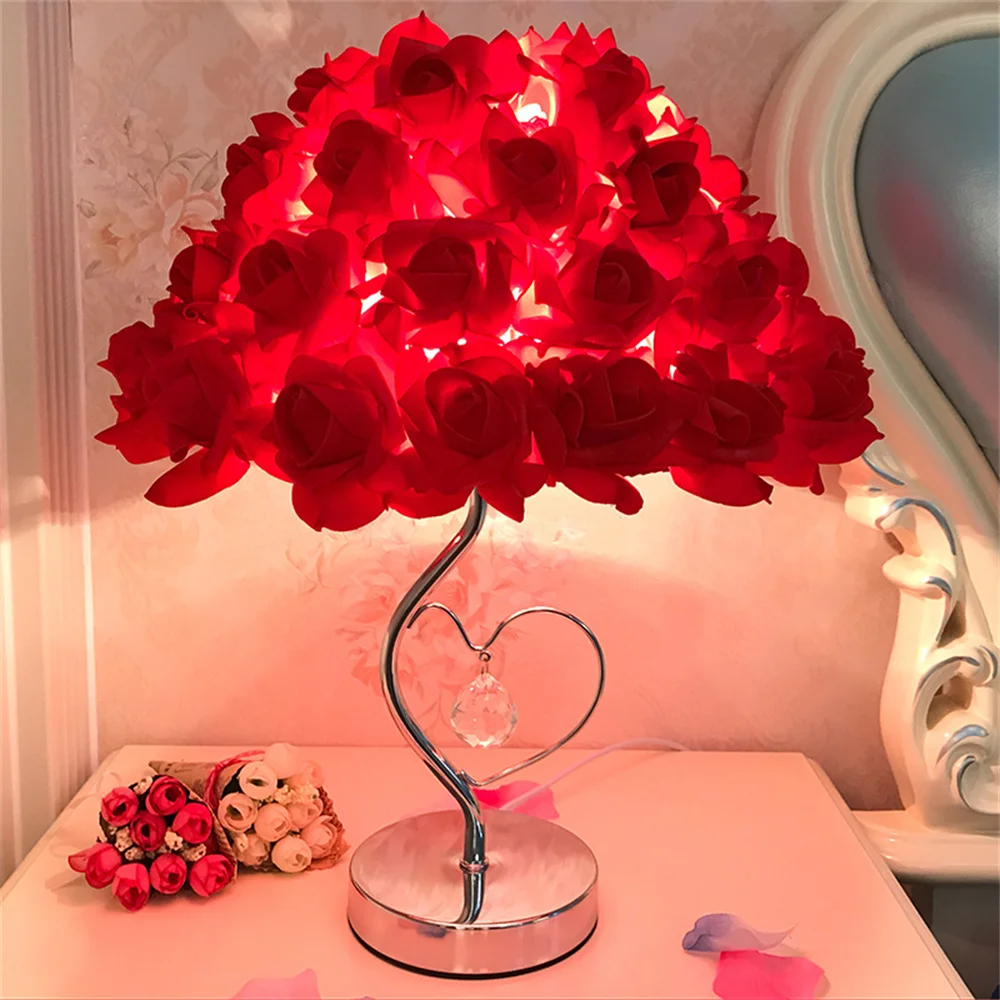 2022 European New Rose Flower Night Light Crystal Diamond Nightlight Wedding Party Bedroom Bedside Girl Valentine's Day Gift
2022 European New Rose Flower Night Light Crystal Diamond Nightlight Wedding Party Bedroom Bedside Girl Valentine's Day Gift