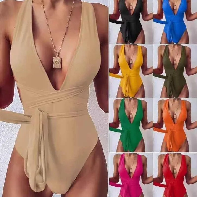 Women's swimsuit 2023 bikini swimsuit jumpsuit sleeveless backless solid color women's jumpsuit women's beach swimsuit 14 colors
Women's swimsuit 2023 bikini swimsuit jumpsuit sleeveless backless solid color women's jumpsuit women's beach swimsuit 14 colors
