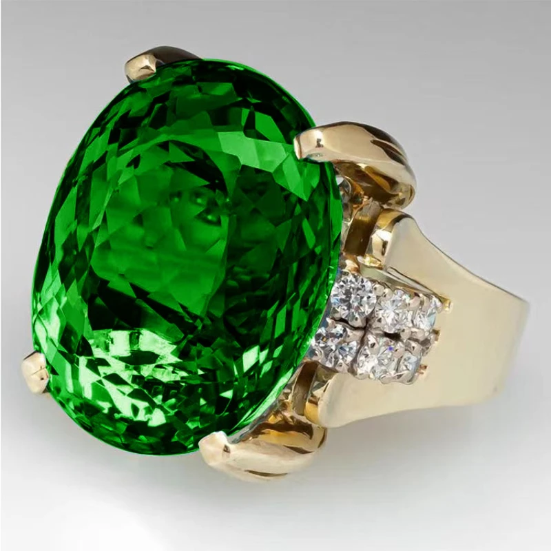 New Fashion Women's Large Oval Green Ring Crystal Wedding Engagement Ring Set Rhinestone High Quality Party Fashion Jewelry
New Fashion Women's Large Oval Green Ring Crystal Wedding Engagement Ring Set Rhinestone High Quality Party Fashion Jewelry