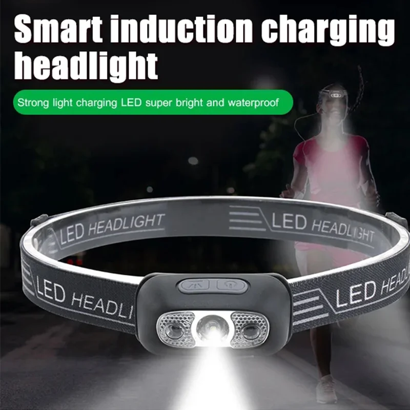 Induction Headlight Mini LED Waterproof Gesture Control Head Light Lamp USB Rechargeable Bright Head-mounted Flashlight
Induction Headlight Mini LED Waterproof Gesture Control Head Light Lamp USB Rechargeable Bright Head-mounted Flashlight
