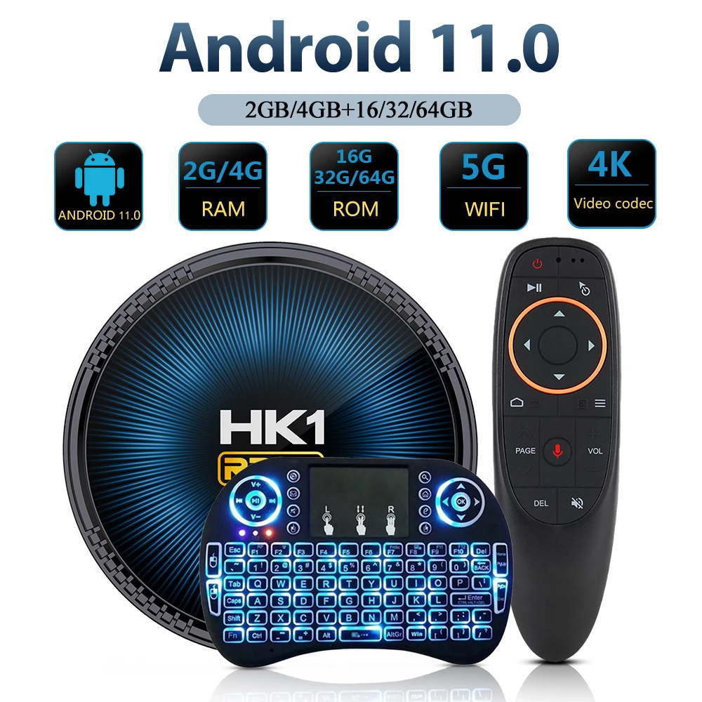 HK1RBOX W2 Smart TV Box 4K HD Android 11.0 Set Top Box 4GB 64GB Multi Language 2.4G 5G Dual Wifi Media Player Receiver
HK1RBOX W2 Smart TV Box 4K HD Android 11.0 Set Top Box 4GB 64GB Multi Language 2.4G 5G Dual Wifi Media Player Receiver