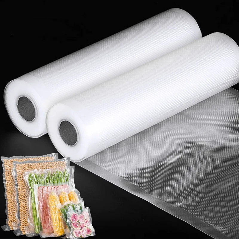 

Food Vacuum Vacuum Veggies Reusable Fruit Safe Fresh Storage Bags Dishwasher Bags Sealer 500cm/rolls Meat Food For Freezer Bag