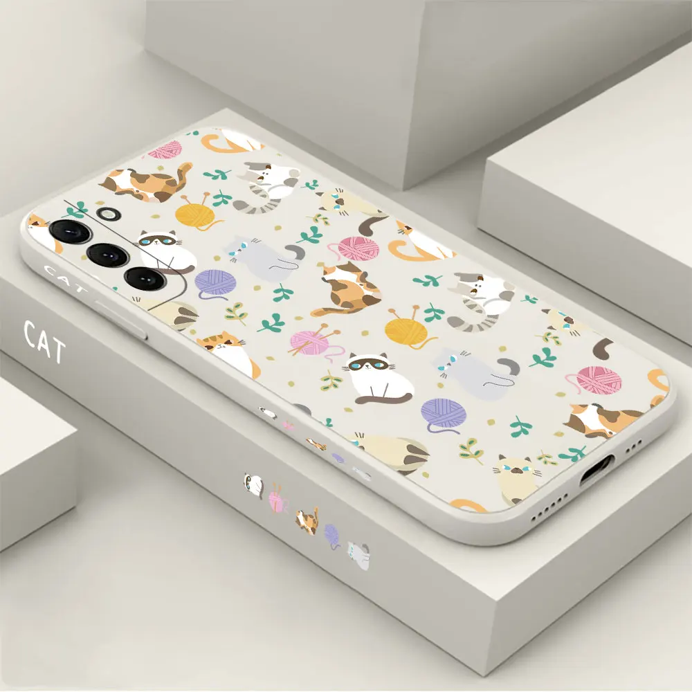 Simple Cat Pattern Phone Case For Samsung Galaxy S23 S22 S21 S20 FE Ultra 5G S11 S11E S10 S10E S9 Plus Lite Cover Fundas Cqoues
Simple Cat Pattern Phone Case For Samsung Galaxy S23 S22 S21 S20 FE Ultra 5G S11 S11E S10 S10E S9 Plus Lite Cover Fundas Cqoues