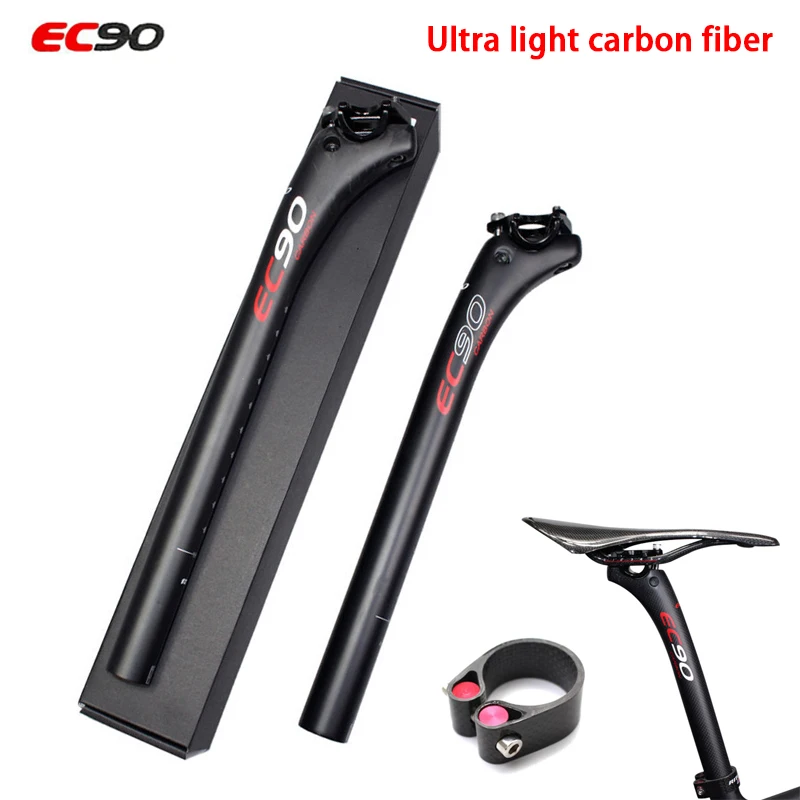 EC90 MTB Bicycle Carbon Fiber Seatpost Ultralight Seat Post 27.2/30.8/31.6*350/400mm Mountain Road Bikes Cycling Seatposts Clamp
EC90 MTB Bicycle Carbon Fiber Seatpost Ultralight Seat Post 27.2/30.8/31.6*350/400mm Mountain Road Bikes Cycling Seatposts Clamp