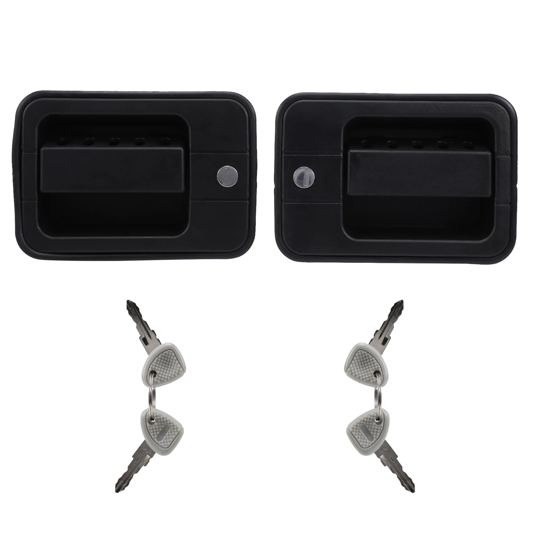 2PCS Left / Right Exterior Outside Door Handles with Key New for IVECO EUROCARGO EUROTECH EUROSTAR 98404710L 98404709R
2PCS Left / Right Exterior Outside Door Handles with Key New for IVECO EUROCARGO EUROTECH EUROSTAR 98404710L 98404709R