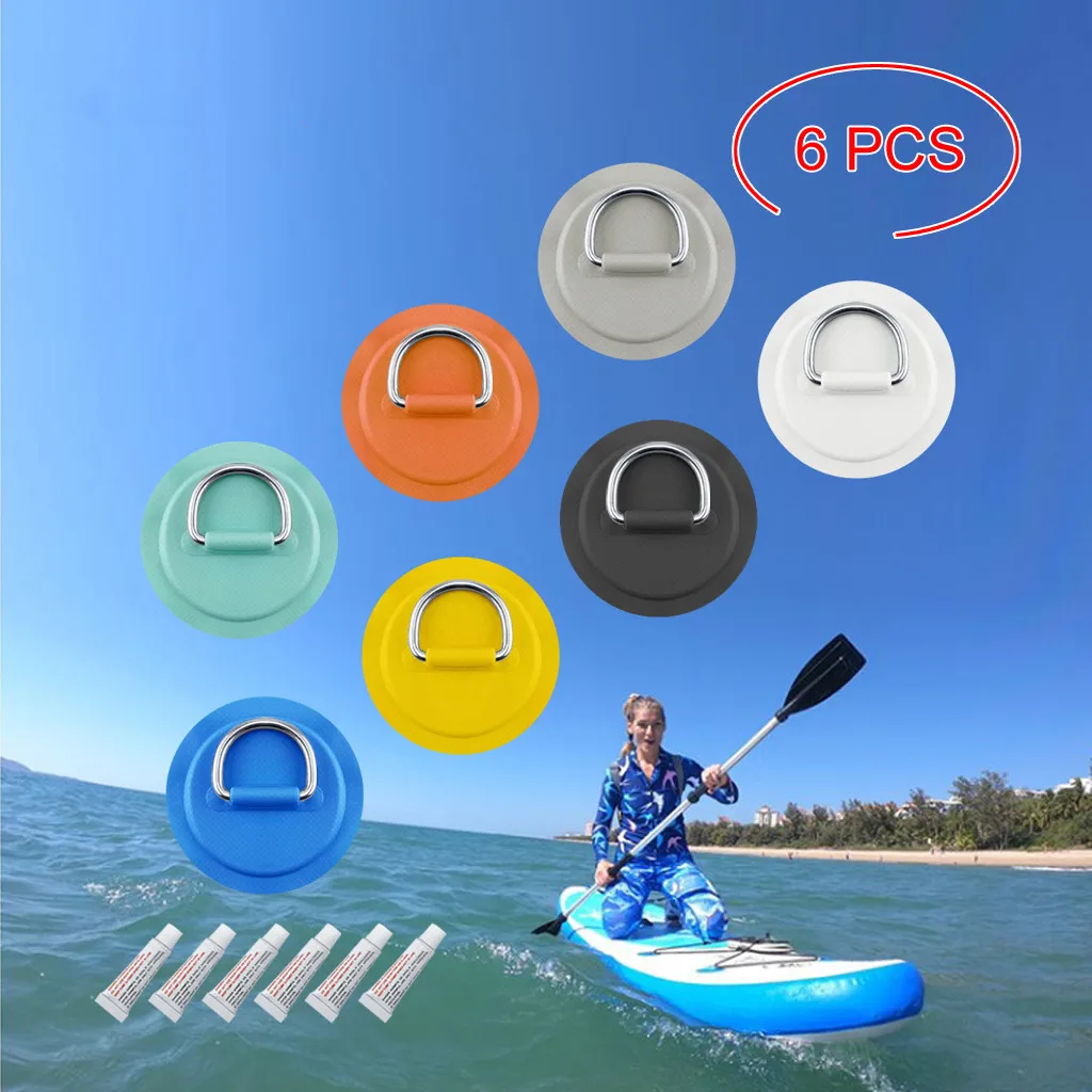 6PCS 8cm D Ring Pad Patch Stainless Steel With Glue for PVC Inflatable Boat Raft Dinghy Canoe Kayak Surfboard SUP Tie Down
6PCS 8cm D Ring Pad Patch Stainless Steel With Glue for PVC Inflatable Boat Raft Dinghy Canoe Kayak Surfboard SUP Tie Down