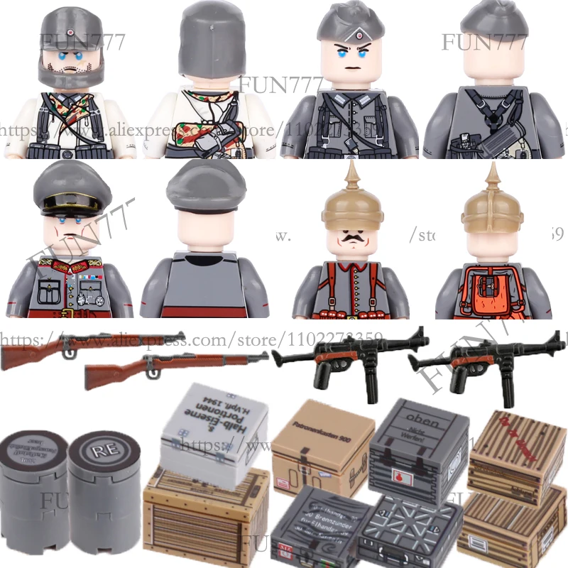Немецкие военные фигурки WW2, строительные блоки, снежный солдат, офицер прусской армии, брикет, оружие, кирпичи, игрушки MOC Kids C6
Немецкие военные фигурки WW2, строительные блоки, снежный солдат, офицер прусской армии, брикет, оружие, кирпичи, игрушки MOC Kids C6