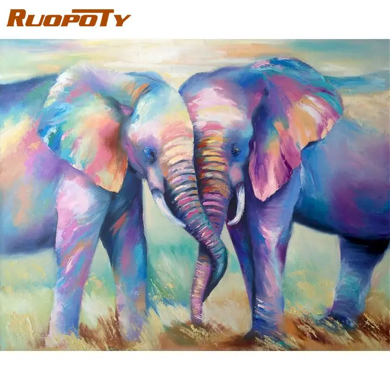 RUOPOTY Modern Painting By Numbers For Adults Decorative Painting Color Elephant Artcraft Diy Gift Handpainted Home Decor
RUOPOTY Modern Painting By Numbers For Adults Decorative Painting Color Elephant Artcraft Diy Gift Handpainted Home Decor