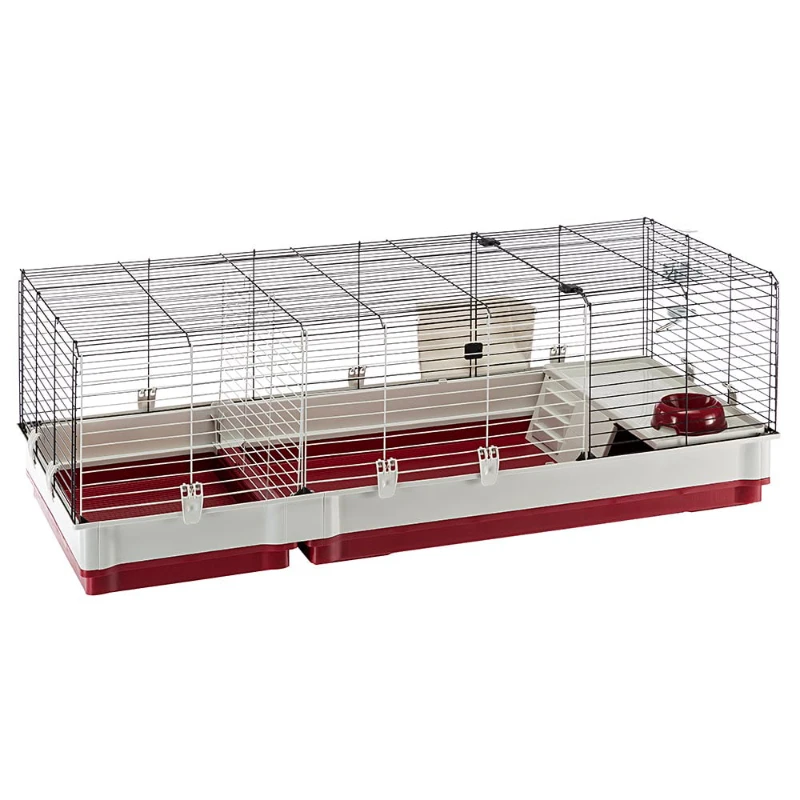 Krolik XL Rabbit Cage 140 (Includes Wire Hutch) | 55.9L x 23.62W x 19.7H inches | Burgundy & Cream
Krolik XL Rabbit Cage 140 (Includes Wire Hutch) | 55.9L x 23.62W x 19.7H inches | Burgundy & Cream