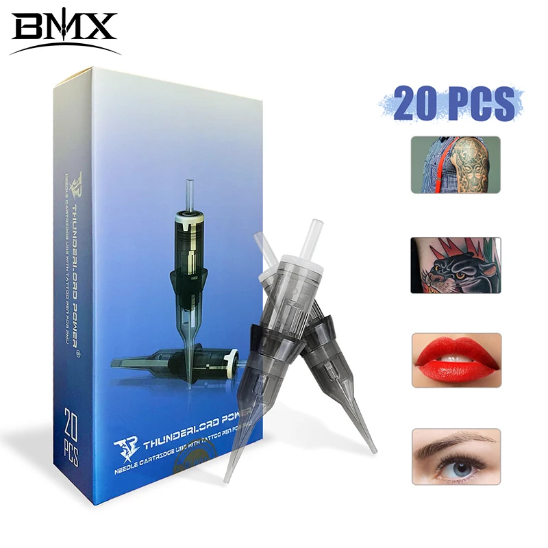 

20pcs/Box Tattoo Needles Revolution Cartridge Curved Magnum Shader 0.16/0.18/0.3/0.35mm Tattoo Cartridges for Permanent Makeup