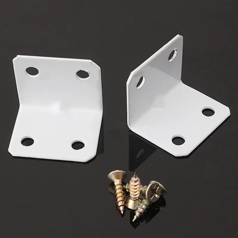 10Pcs White 90 Degrees Corner Brackets Fittings Straight Brackets Furniture Repair Reinforce Paint 4 Mounting Screw Holes Steel
10Pcs White 90 Degrees Corner Brackets Fittings Straight Brackets Furniture Repair Reinforce Paint 4 Mounting Screw Holes Steel