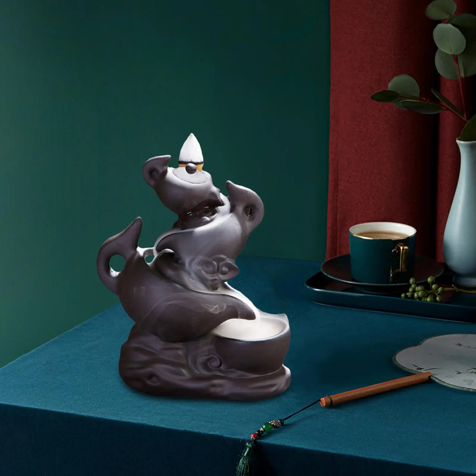 Waterfall Incense Burner Backflow Mini Buddha Censer Backflow Incense Holder Home Office Teahouse Decor
Waterfall Incense Burner Backflow Mini Buddha Censer Backflow Incense Holder Home Office Teahouse Decor