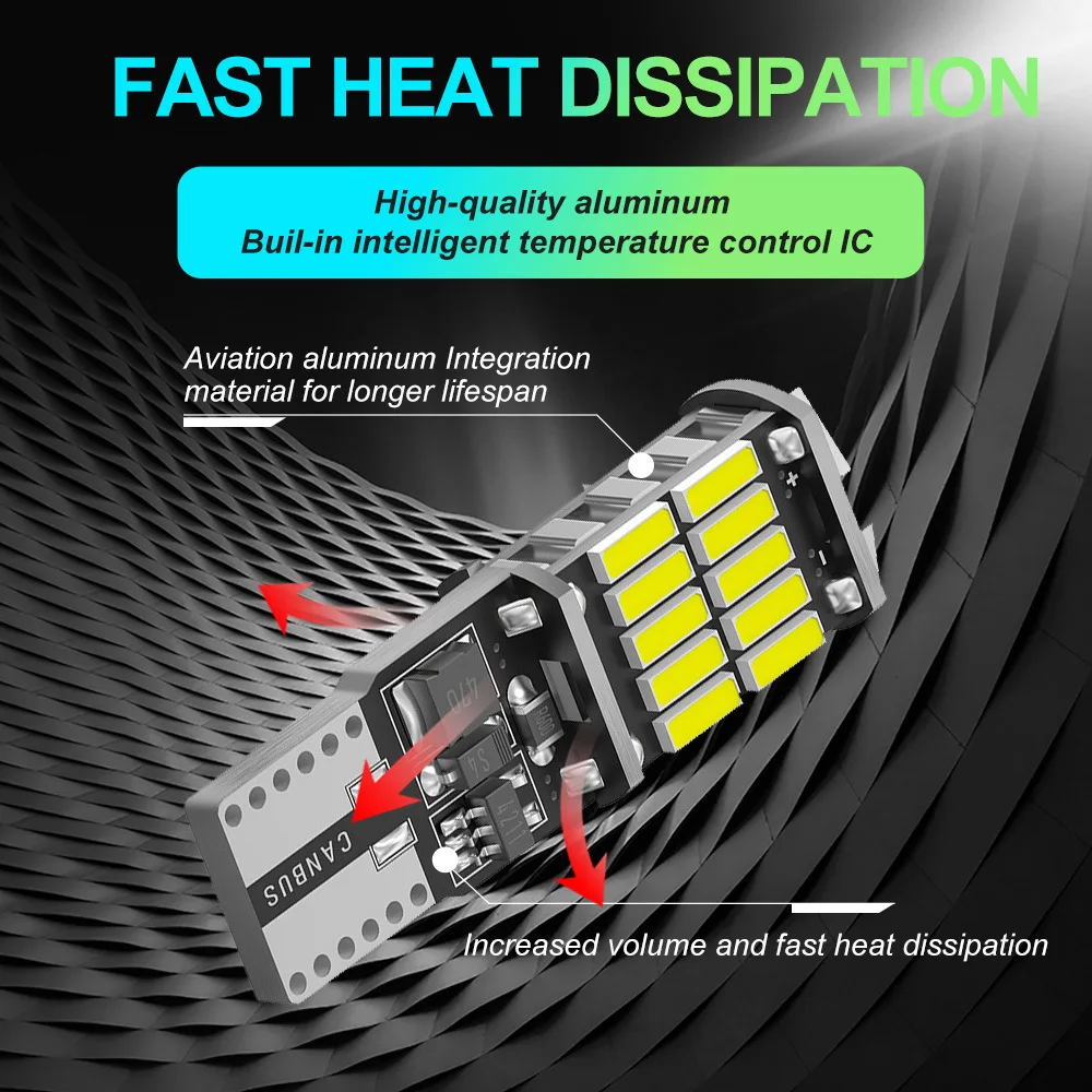 

2/10 шт. T10 W5W 194 501 Canbus без ошибок для интерьера автомобиля фонарь с чипом 26SMD 4014 чистый белый свет лампа для багажника парковочный прибор лампочка