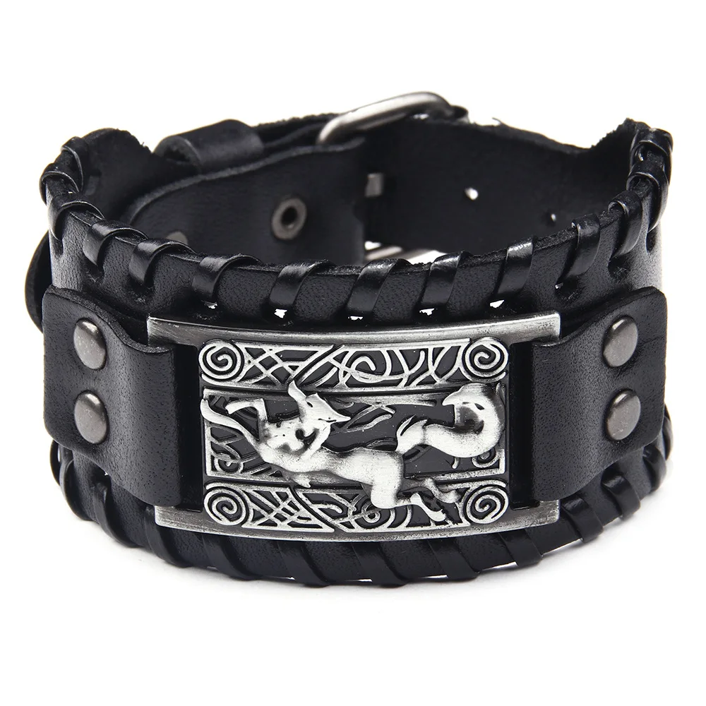 Vintage Punk Wide Leather Bracelet Men's Bracelet Celtic Viking Jewelry Bracelet Accessories Party Gifts
Vintage Punk Wide Leather Bracelet Men's Bracelet Celtic Viking Jewelry Bracelet Accessories Party Gifts
