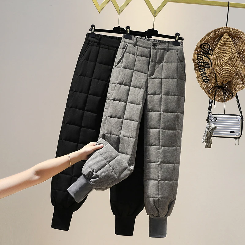 Winter Down Cotton Pants Women Warm Trousers With High Waist Loose Padded Trousers Women Winter Pants
Winter Down Cotton Pants Women Warm Trousers With High Waist Loose Padded Trousers Women Winter Pants