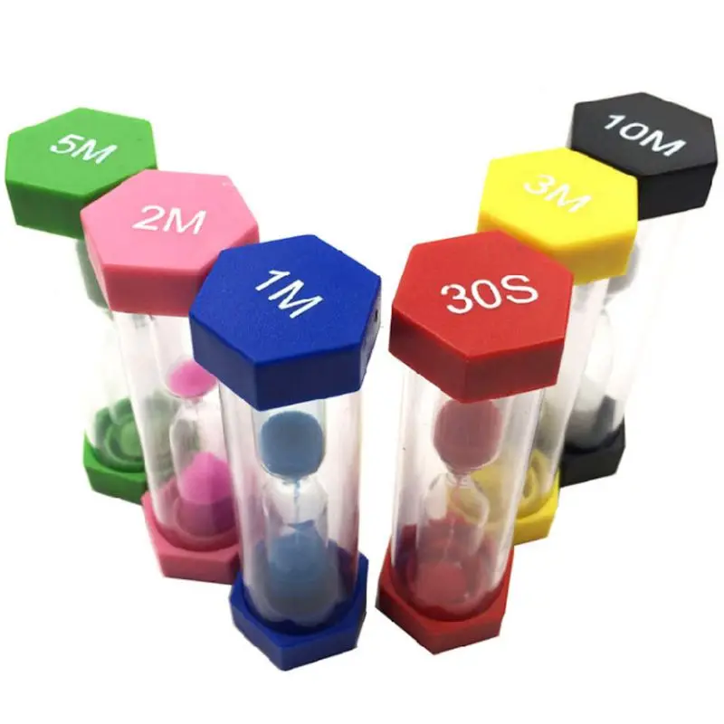 6 Colors 1/3/5/10/15/mins 30 Seconds Hourglass Timer Clock for Home Office Kitchen Games Classroom Brushing Kids Gift
6 Colors 1/3/5/10/15/mins 30 Seconds Hourglass Timer Clock for Home Office Kitchen Games Classroom Brushing Kids Gift