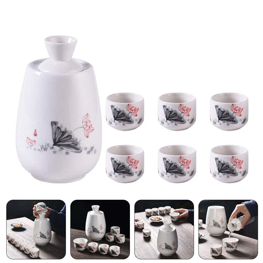 1 Set Ceramic Cups Traditional Sake Bottle Japanese Cups Ceramic Bottle Bottle Sake Warmer Ceramic Serving Set
1 Set Ceramic Cups Traditional Sake Bottle Japanese Cups Ceramic Bottle Bottle Sake Warmer Ceramic Serving Set