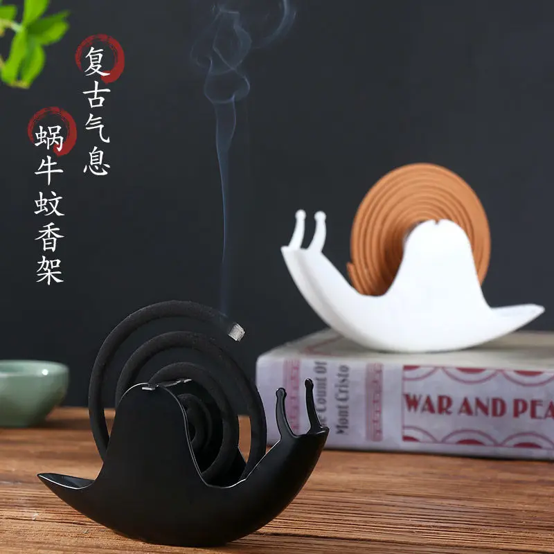 Mosquito Repellent Incense Plate Snail Shape Creative European Style Simple Modern Solid Color Iron Art Aromatherapy Bracket Hot
Mosquito Repellent Incense Plate Snail Shape Creative European Style Simple Modern Solid Color Iron Art Aromatherapy Bracket Hot