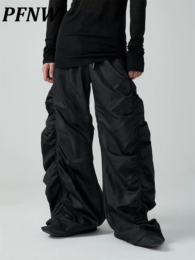PFNW Pleated Drawstring Casual Pants Men Women Popular Loose High Waist Niche Design High Street Darkwear Trousers 12A6092
PFNW Pleated Drawstring Casual Pants Men Women Popular Loose High Waist Niche Design High Street Darkwear Trousers 12A6092