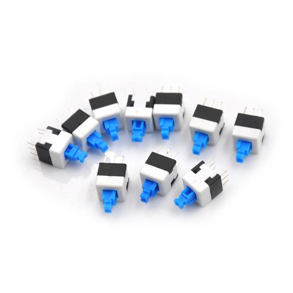 10Pcs/lot 8 * 8 Latching Switch Button Switch Double Row Self-Locking 6 Pin Wholesale
10Pcs/lot 8 * 8 Latching Switch Button Switch Double Row Self-Locking 6 Pin Wholesale