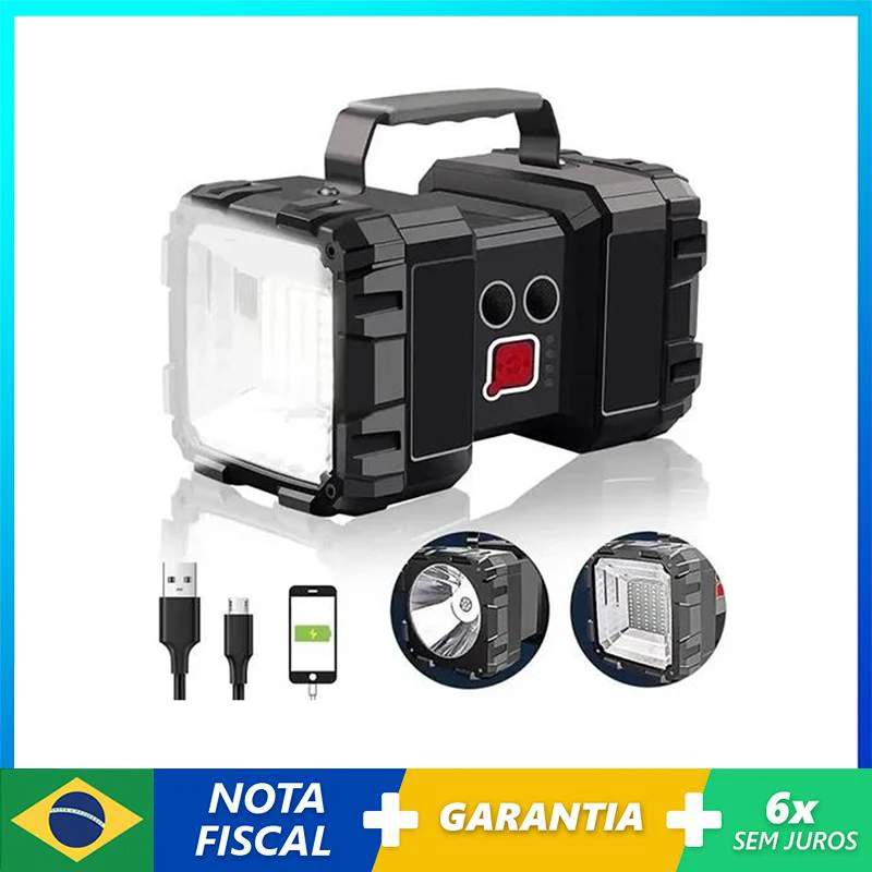 Super Bright LED Camping Flashlight Portable USB Rechargeable Double Head Searchlight Outdoor Waterproof Handheld Flashlight
Super Bright LED Camping Flashlight Portable USB Rechargeable Double Head Searchlight Outdoor Waterproof Handheld Flashlight