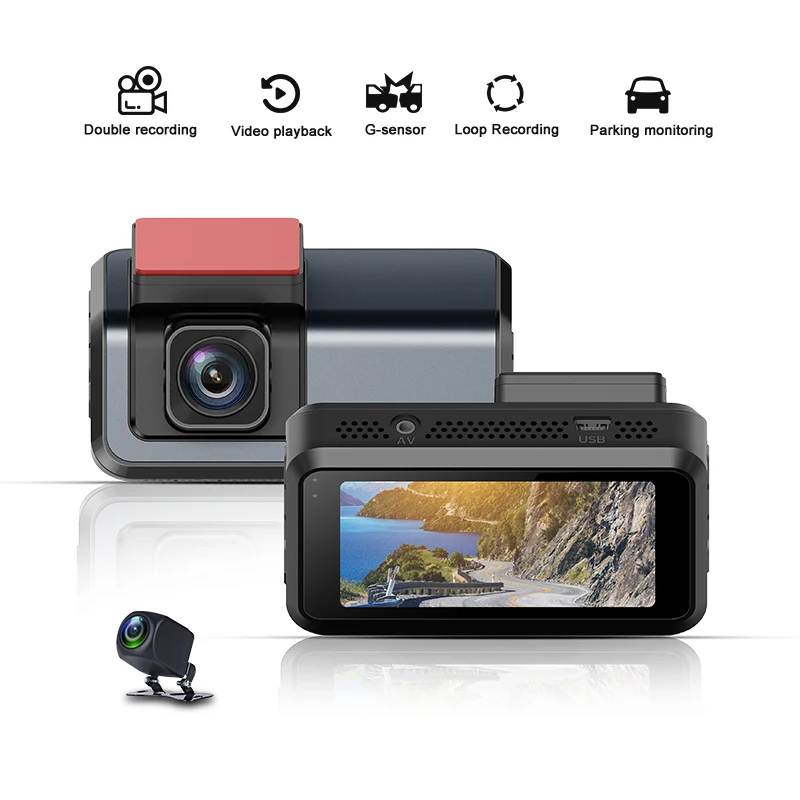 V6 3" Dash Cam Dual Lens 1920*1080P Car DVR Camera Loop Recordering GPS Rear View Parking Monitor WDR Video Recorder
V6 3" Dash Cam Dual Lens 1920*1080P Car DVR Camera Loop Recordering GPS Rear View Parking Monitor WDR Video Recorder
