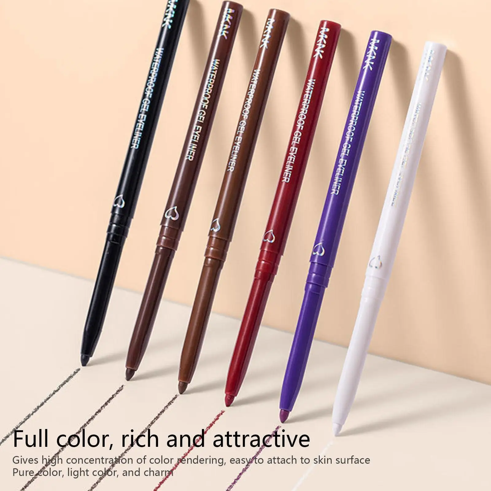 Eyeliner Gel Pencil Waterproof Red Brown Lying Silkworm Eyes Soft Shiny Easy Wear Makeup High Eyeliner Matte Lasting Pigmen T9J6
Eyeliner Gel Pencil Waterproof Red Brown Lying Silkworm Eyes Soft Shiny Easy Wear Makeup High Eyeliner Matte Lasting Pigmen T9J6