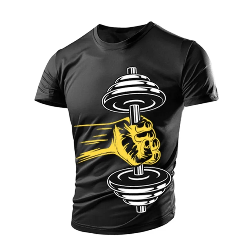 New Summer Gym Dumbbell Casual Tough Guy Muscle Men's T-Shirt 3D Printing Breathable Lightweight Sports Quick Dry Short Sleeves
New Summer Gym Dumbbell Casual Tough Guy Muscle Men's T-Shirt 3D Printing Breathable Lightweight Sports Quick Dry Short Sleeves
