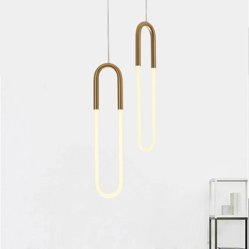 Pendant Light Modern Simple U Shape Pendant Lights For Room Bedside With Long Wire Dimmable High Ceiling Hanging Light Decor
Pendant Light Modern Simple U Shape Pendant Lights For Room Bedside With Long Wire Dimmable High Ceiling Hanging Light Decor