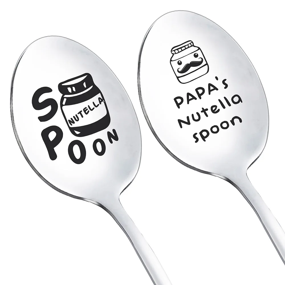 Sturdy Stainless Steel Spoon my Papa Nutella Spoon for Cutlery Spoon Christmas Gift Spoon Best Friend for Mom fine tableware
Sturdy Stainless Steel Spoon my Papa Nutella Spoon for Cutlery Spoon Christmas Gift Spoon Best Friend for Mom fine tableware