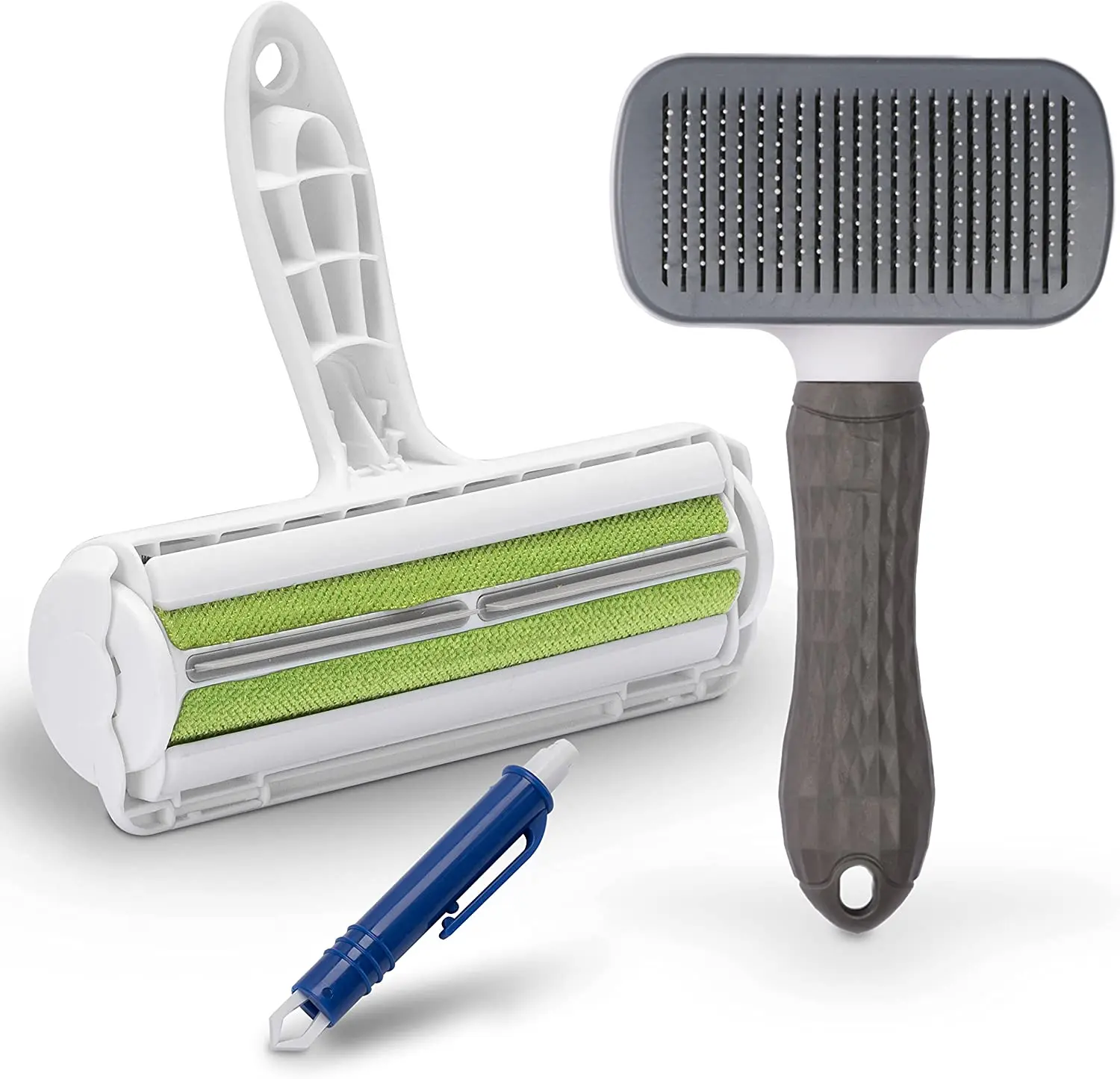 Set of 3 dog/cat brushes XL anti fluff rolls and tick pliers - set Action - Short and Long Hair Brushes - With Self Cleaning Fun
Set of 3 dog/cat brushes XL anti fluff rolls and tick pliers - set Action - Short and Long Hair Brushes - With Self Cleaning Fun