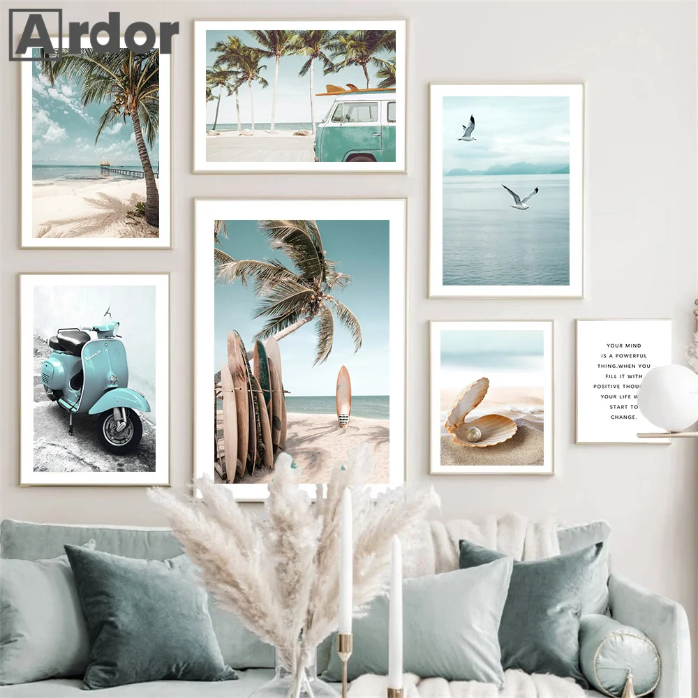 Summer Print Seagull Palm Tree Poster Sea Beach Surfboard Bus Canvas Painting Travel Vacation Nordic Wall Art Picture Home Decor
Summer Print Seagull Palm Tree Poster Sea Beach Surfboard Bus Canvas Painting Travel Vacation Nordic Wall Art Picture Home Decor