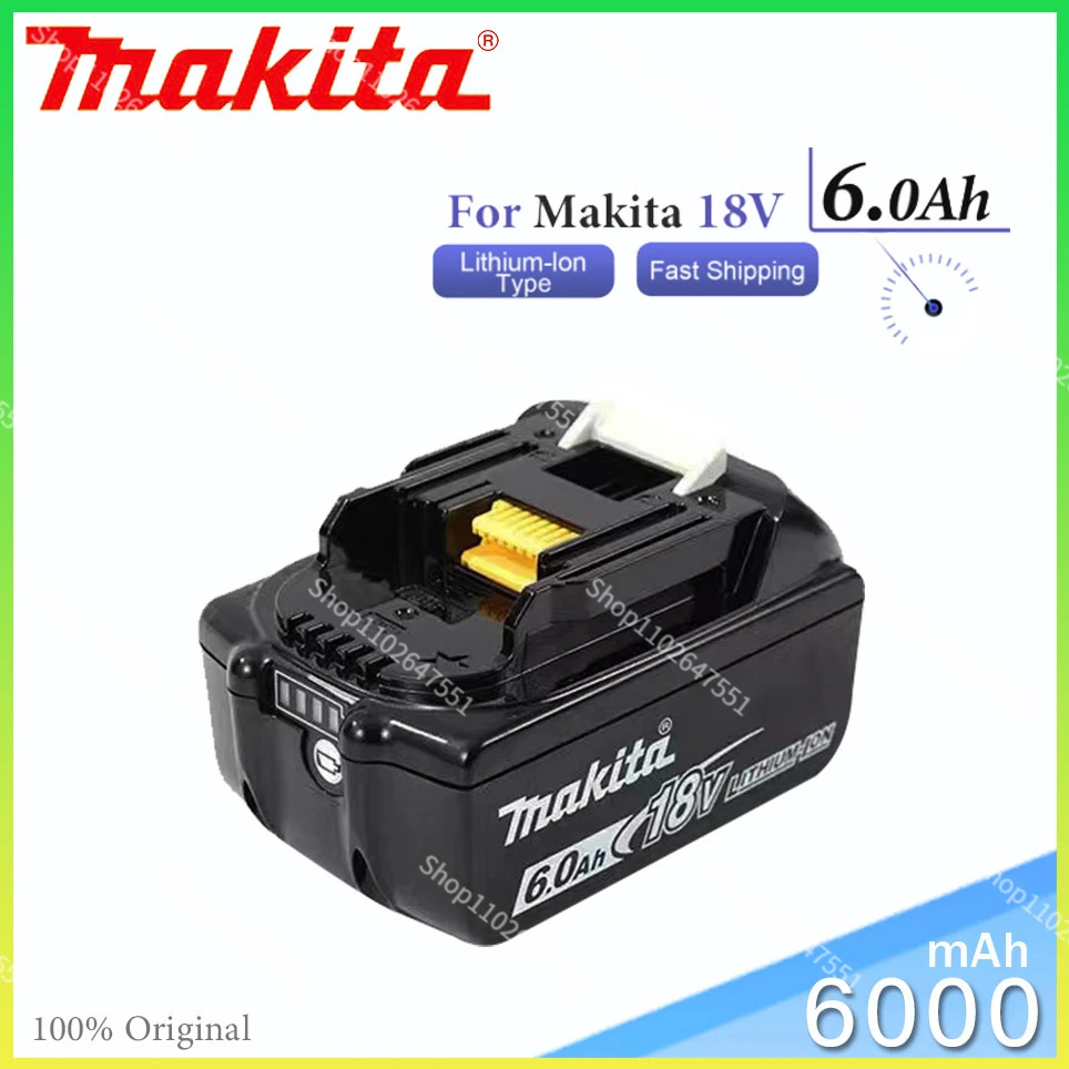 Makita 100% original 18V Makita 6000mAh lithium-ion rechargeable power tool 18V replacement battery BL1860 BL1830 BL1850 BL1860B
Makita 100% original 18V Makita 6000mAh lithium-ion rechargeable power tool 18V replacement battery BL1860 BL1830 BL1850 BL1860B
