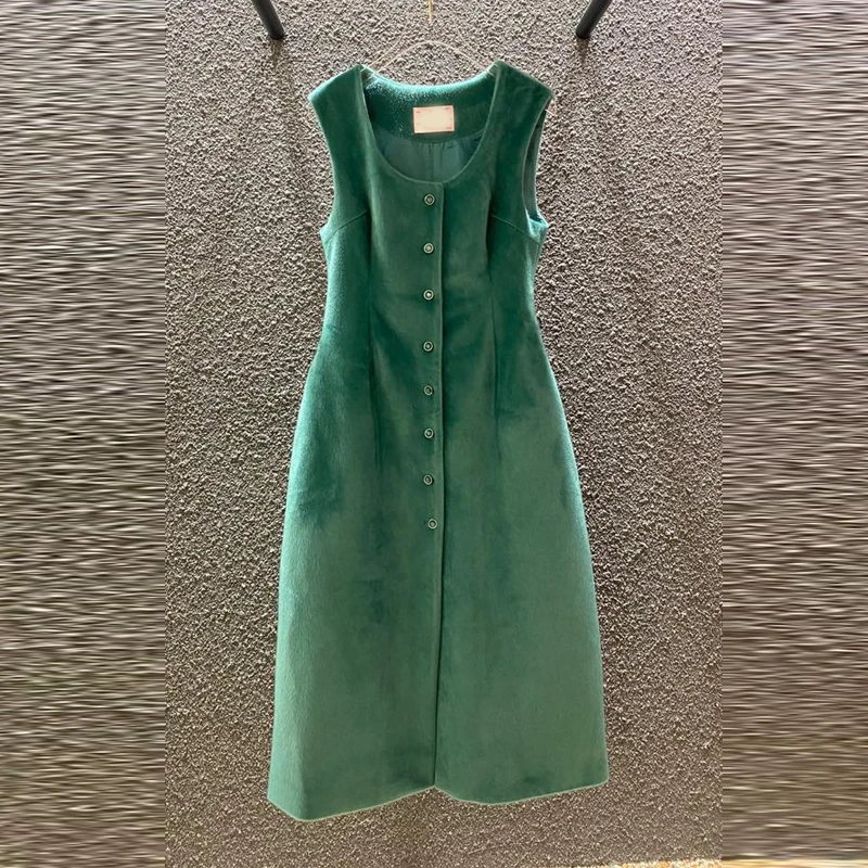 Vintage Fashion Vest Skirt Autumn and Winter New High-waisted Slim Design Sense Korean Mid-length Versatile A-line Dress
Vintage Fashion Vest Skirt Autumn and Winter New High-waisted Slim Design Sense Korean Mid-length Versatile A-line Dress