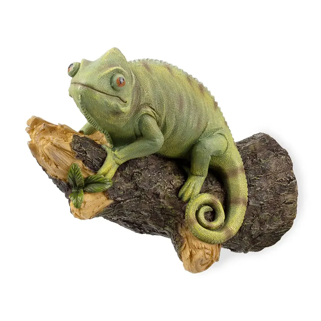 

Green Easy-to-Install Tree Sculpture For Outdoor Garden With Chameleon DESIGN Chameleon Statue Sculpture PERFECT GIFT
