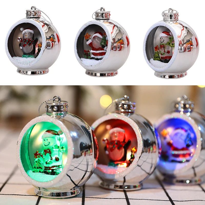 New Year 2023 Decor Christmas Light Ornament LED Santa Snowman Christmas Ball Xmas Tree Hanging Pendant Navidad Home Decoration
New Year 2023 Decor Christmas Light Ornament LED Santa Snowman Christmas Ball Xmas Tree Hanging Pendant Navidad Home Decoration