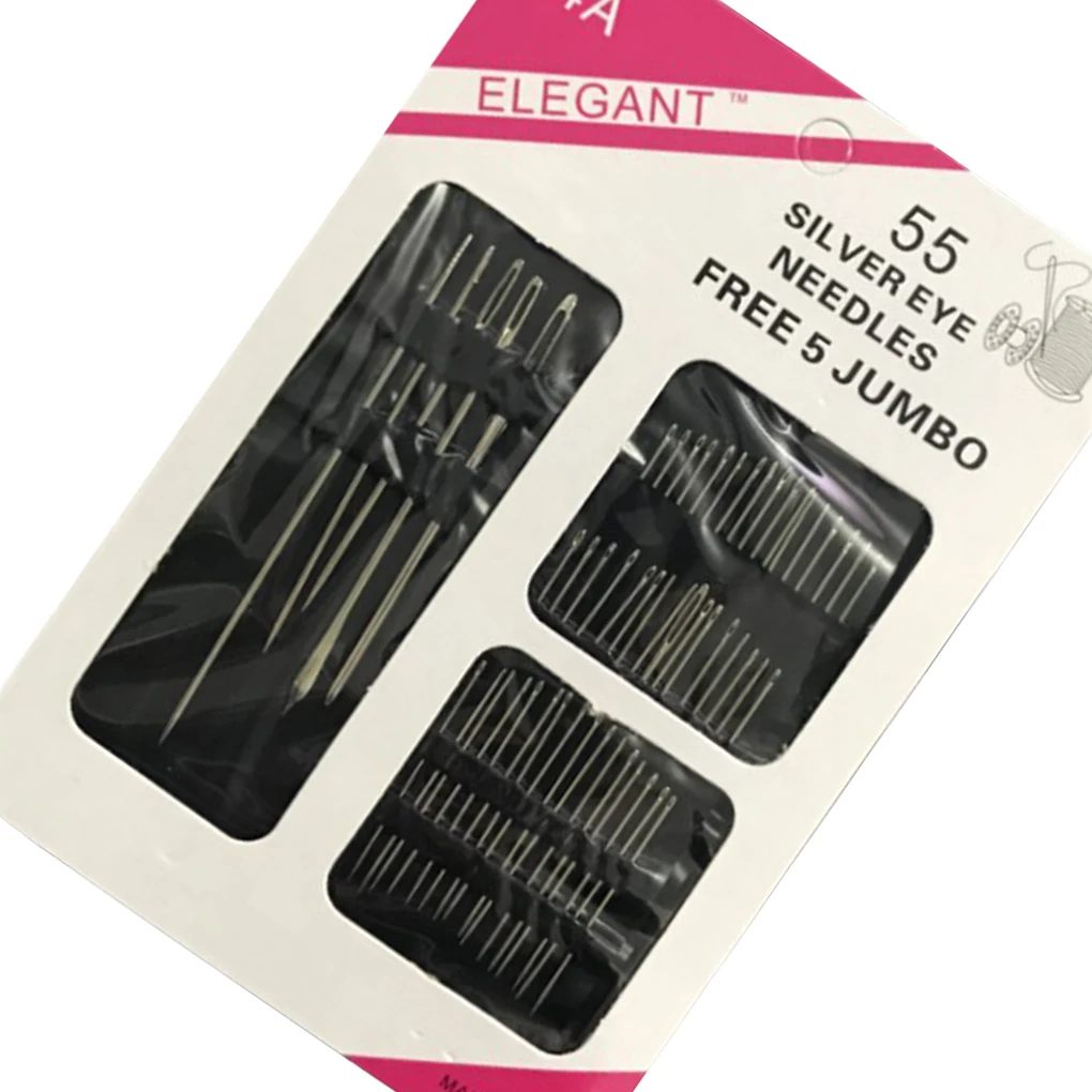 55pcs/set Stainless Steel Sewing Needles Pins Kit Home DIY Crafts Household Handmade Needlework Accessories
55pcs/set Stainless Steel Sewing Needles Pins Kit Home DIY Crafts Household Handmade Needlework Accessories
