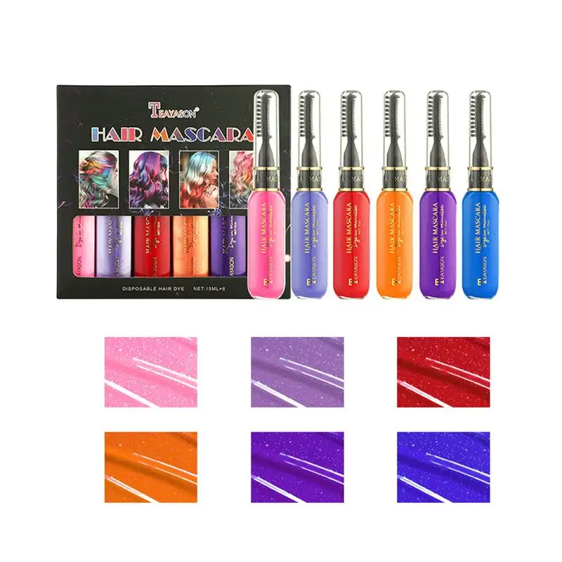 6 Colors Safe Hair Mascara Temporary Hair Dye Washable Hair Mascara Safe Hair Mascara For Party Christmas Birthday Halloween
6 Colors Safe Hair Mascara Temporary Hair Dye Washable Hair Mascara Safe Hair Mascara For Party Christmas Birthday Halloween