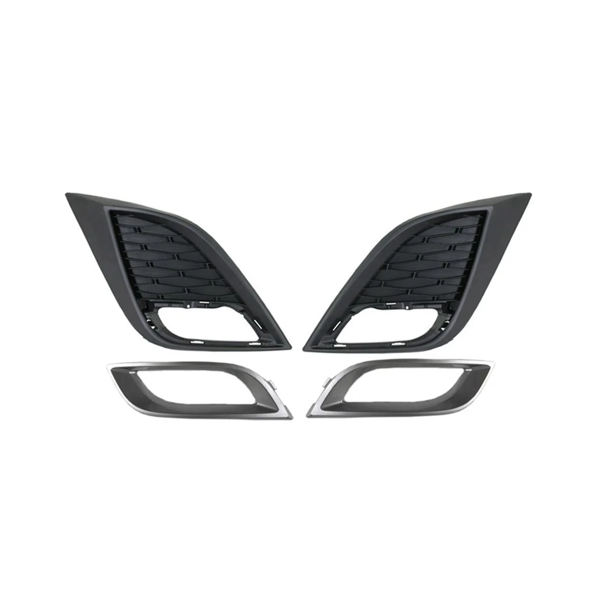 1Pair Car Front Bumper Fog Light Grille Fog Lamp Grill Cover with Chrome Frame for Mazda 3 2010 2011
1Pair Car Front Bumper Fog Light Grille Fog Lamp Grill Cover with Chrome Frame for Mazda 3 2010 2011