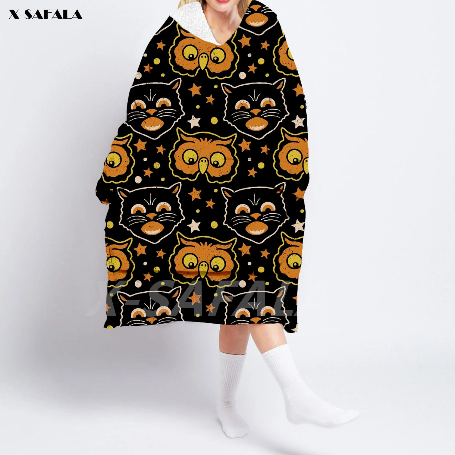 Christmas Gift Owl 3D Wearable Blanket Hoodie Oversized Fleece Hooded Blanket Large Front Pocket Pajamas Sherpa Flannel
Christmas Gift Owl 3D Wearable Blanket Hoodie Oversized Fleece Hooded Blanket Large Front Pocket Pajamas Sherpa Flannel