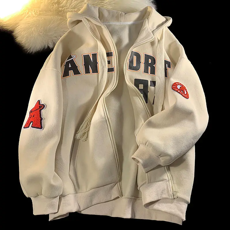 American Retro Cardigan Sweater Men Spring Tide Brand Ins Zipper Top Hooded High Street Casual Couple Jacket K Pop Clothes Y2k
American Retro Cardigan Sweater Men Spring Tide Brand Ins Zipper Top Hooded High Street Casual Couple Jacket K Pop Clothes Y2k