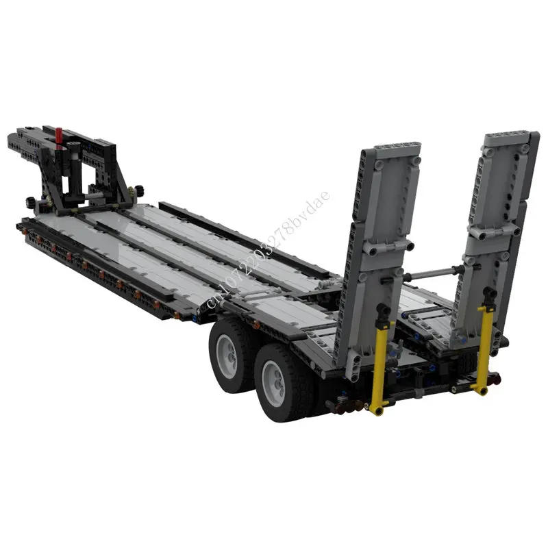1056PCS High-Tech MOC Low Loader Trailer with Pneumatic Ramps and Preload-System Building Blocks Model Bricks Kids Toys Gifts
1056PCS High-Tech MOC Low Loader Trailer with Pneumatic Ramps and Preload-System Building Blocks Model Bricks Kids Toys Gifts