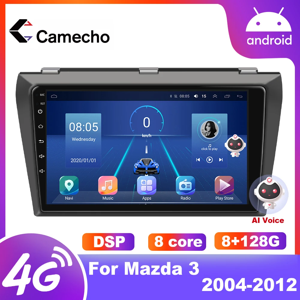 Camecho For Mazda 3 2004-2013 android Car DVD GPS Radio Stereo 8G 128G WIFI Free Quad Core 2 din Car Multimedia Player Car Stere
Camecho For Mazda 3 2004-2013 android Car DVD GPS Radio Stereo 8G 128G WIFI Free Quad Core 2 din Car Multimedia Player Car Stere