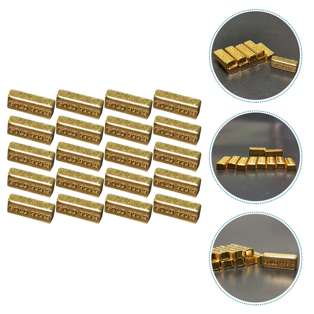 20 Pcs Applique Mini Gold Bars Model Chinese Decor The Small Alloy House Miniature Dollhouse 
20 Pcs Applique Mini Gold Bars Model Chinese Decor The Small Alloy House Miniature Dollhouse