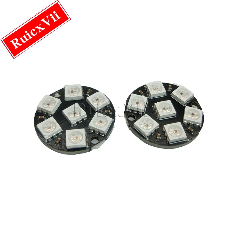 5 шт. круглые 7-битные светодиоды Ws2812B 5050 Rgb со встроенным полноцветным драйвером, круглая плата для разработки
5 шт. круглые 7-битные светодиоды Ws2812B 5050 Rgb со встроенным полноцветным драйвером, круглая плата для разработки