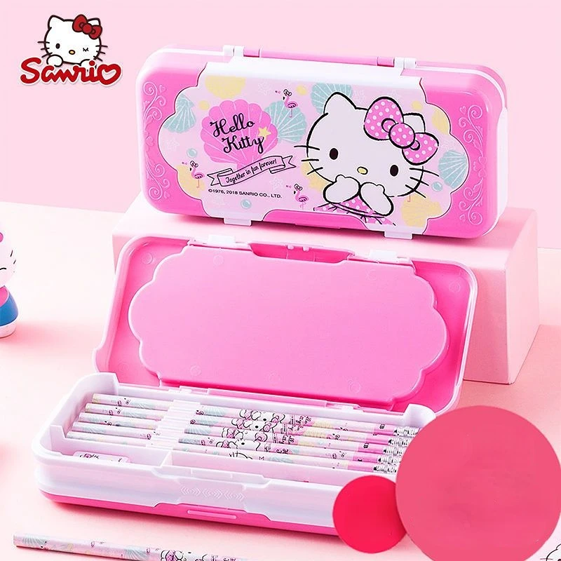 Sanrio Anime Peripheral Cartoon Kawaii Cute Hello Kitty Double-sided Pencil Box Pencil Box Creative Pencil Box Gift Wholesale
Sanrio Anime Peripheral Cartoon Kawaii Cute Hello Kitty Double-sided Pencil Box Pencil Box Creative Pencil Box Gift Wholesale