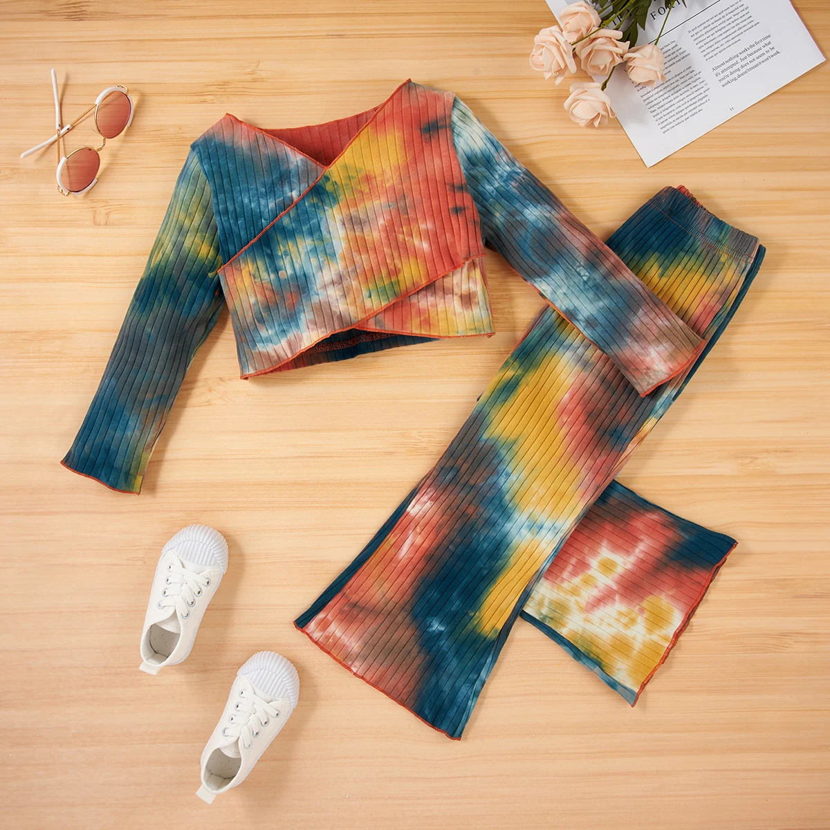 2pcs Toddler Kid Baby Girl Clothes Tie Dye Printed Wrap Crop Tops T-shirt +Long Bell Pant Outfits Set Kids Spring Autumn Clothes
2pcs Toddler Kid Baby Girl Clothes Tie Dye Printed Wrap Crop Tops T-shirt +Long Bell Pant Outfits Set Kids Spring Autumn Clothes